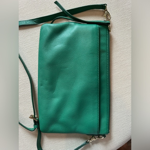 Fossil crossbody leather purse in green - Picture 4 of 5